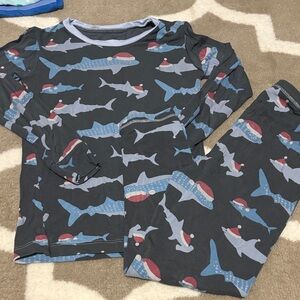 Shark Print Pajama Set
